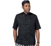 Dennys Short Sleeve Press Stud Chef's Jacket DE002