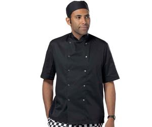 Dennys Short Sleeve Press Stud Chef's Jacket DE002