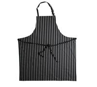 Dennys Stripe Apron in Navy Dennys Navy