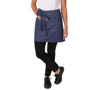 Denny's Unisex Adult Denim Contrast Pocket Waist Apron (One Size) (Dark Blue)