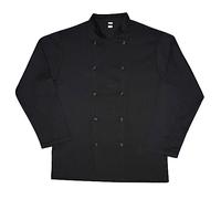 Denny's Unisex Adults Budget Long Sleeve Chef Jacket (L) (Black)