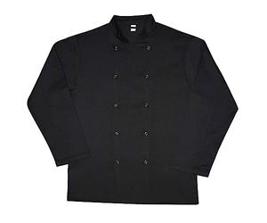 Denny's Unisex Adults Budget Long Sleeve Chef Jacket (L) (Black)