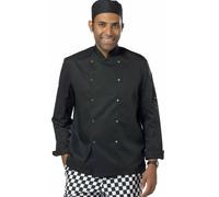 Dennys Unisex Chef Jacket Long Sleeve Press Stud DD08 Small BNWT £26.16 Black