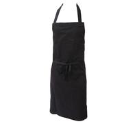 Dennys Unisex Polycotton Bib Workwear Apron Without Pocket (One Size Black BC42