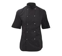 Dennys Womens/Ladies Economy Short Sleeve Chefs Jacket / Chefswear (M) (Black)