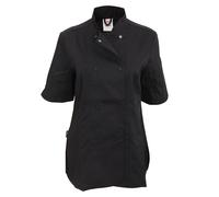 Dennys Womens/Ladies Short Sleeve Fitted Chef Jacket BC3471