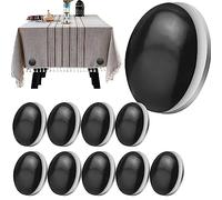 Deno 10pcs Shower Curtain Weights, Magnetic Curtain Weights,Waterproof Tablecloth Weights,Heavy Strong Magnets Prevent Shower Curtain Liner From Blowing Curtain Clips Add Weight