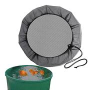 Deno Rain Barrel Net Bucket Mesh Cover Water Butt Net Rain Barrel Cover Adjustable Rain Barrel Cover With Drawstring For Outdoor Garden Bucket In-sect Protection Cover
