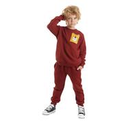 Denokids Boys Tracksuit Set, Comfortable and Stylish Outfit for Active Boys, Machine Washable, Soft Fabric, Durable Design, Perfect for Sports, Play & Casual Wear Boys Clothing | 3 Years - Red