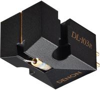 Denon DL-103R Moving Coil Turntable Cartridge, Including Record Player Needle/Stylus for Vinyl Player, 20Hz - 45,000Hz, 14 Ohms, 0.25mV Output - Black