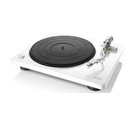 Denon DP-400 (White) Semi-Automatic Analog Turntable with Speed Auto Sensor | Specially Designed Curved Tonearm | Supports 33 1/3. 45, 78 RPM (Vintage) Speeds | Modern Looks, Superior Audio