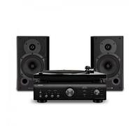 Denon DP-400 with PMA-600NE & Wharfedale 9.1 Hi-Fi Package Black