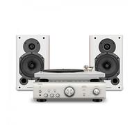 Denon DP-400 with PMA-600NE & Wharfedale 9.1 Hi-Fi Package White