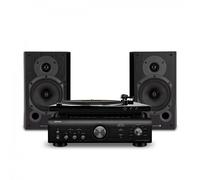 Denon DP-450 with PMA-600NE & Wharfedale 9.1 Hi-Fi Package Black