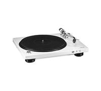 Denon DP-450USB Semi-Automatic Analog Turntable, USB Output for Recording, Speed Auto Sensor, Specially Designed Curved Tonearm, 33 1/3, 45, 78 RPM (Vintage) Speeds, Superior Audio, White