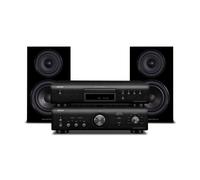 Denon PMA-600NE Amp & DCD-600NE CD Player with Wharfedale Diamond 12.1 Hi-Fi Bundle Black