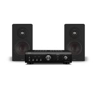 Denon PMA-600NE Amplifier & DALI Sonik 3 Bookshelf Speakers Hi-Fi Bundle Black Ash