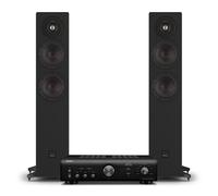Denon PMA-600NE Amplifier & DALI Sonik 5 Floorstanding Speakers Hi-Fi Bundle Black Ash