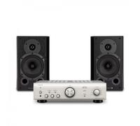 Denon PMA-600NE Amp & AE100 Speakers Hi-Fi Package Black