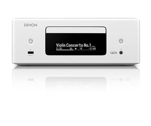 Denon RCD-N12DAB Compact System, HiFi Amplifier, CD Player, Internet Radio, Music Streaming, HEOS Multiroom, Bluetooth and WiFi, AirPlay 2, Alexa Compatible, 2 Optical TV Inputs, DAB+ Radio