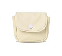 Denovin Coin Purse, Small Wallet for Women, Solid Color Canvas Credit Card Holder Pouch Wallets Woman for Change Cash Money Key Headset Lipstick, White, Cute