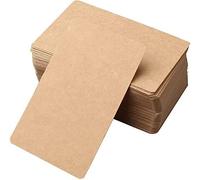 DENSCO Plain Brown Card 100 Pieces Blank Playing Cards to Write On Kraft Paper (Brown)