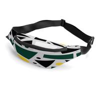 Dense Contrasting Geometry Fanny Pack for Men&Women,Crossbody Bag with Adjustable Strap,Chest Pack for Running Travel