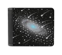 Dense Starry Sky Bifold Wallet for Men & Women,Small Wallets Secure And Durable,Front Pocket Wallet for Gift