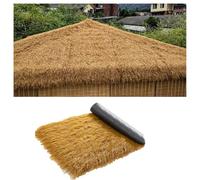 Densely Thickened Waterproof Artificial Thatch Roof for Log Cabins Gazebos & CanopiesHeatInsulating Durable Synthetic Thatch for Outdoor Use