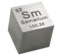 Density Cubes, 10mm Element Cubes - Periodic Table of Elements Collection - Rare Earth Metals(Samarium Sm)
