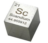 Density Cubes, 10mm Element Cubes - Periodic Table of Elements Collection - Rare Earth Metals(Scandium Sc)