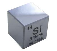 Density Cubes, 10mm Element Cubes - Periodic Table of Elements Collection - Rare Earth Metals(Silicon Si)
