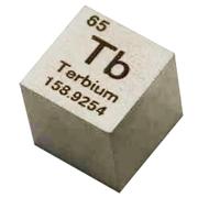 Density Cubes, 10mm Element Cubes - Periodic Table of Elements Collection - Rare Earth Metals(Terbium Tb)