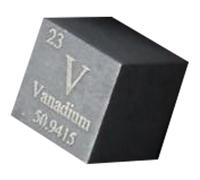 Density Cubes, 10mm Element Cubes - Periodic Table of Elements Collection - Rare Earth Metals(Vanadium V)