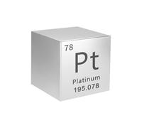 Density Cubes Element Cubes 0.39in/10mm for Periodic Table Collection Science Use in The Classroom or Home-78 Platinum (Pt)