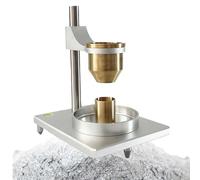 Density Tester for Powder, 2.5mm & 5mm Funnel, Adjustable Stand, 60° Angle, Bulk Density Meter