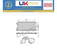 Denso Ac Condenser For Fiat Linea 2007-2025 1.2d DCN13110