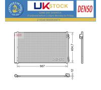 Denso Ac Condenser For Mercedes-benz V-class 2014-2025 2.1d DCN17062