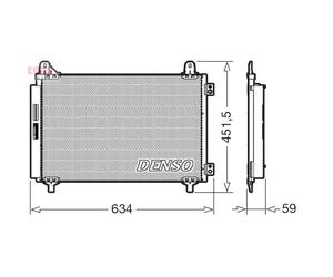 Denso Air Con Condenser - DCN21034 - Built to OE Standards for First Time Fit