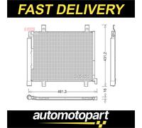 DENSO DCN32023 Air conditioning condenser