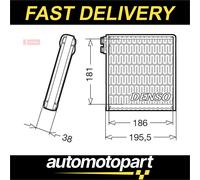 Denso A/c Evaporator - DEV09103