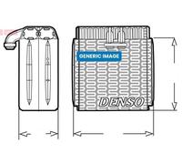 Denso Air Conditioning Air Con A/C Evaporator Fits BMW DEV05K01