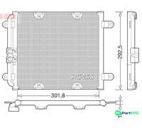 DENSO AIR CONDITIONING CONDENSER DCN02028 FOR AUDI