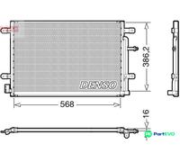 DENSO AIR CONDITIONING CONDENSER DCN02038 FOR AUDI