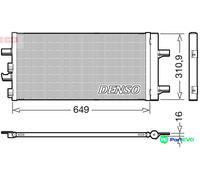 DENSO AIR CONDITIONING CONDENSER DCN05104 FOR BMW MINI