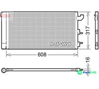 DENSO AIR CONDITIONING CONDENSER DCN09144 FOR FIAT
