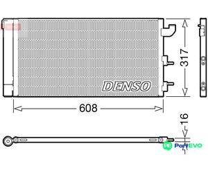 DENSO AIR CONDITIONING CONDENSER DCN09144 FOR FIAT