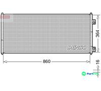 DENSO AIR CONDITIONING CONDENSER DCN10032