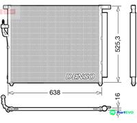 DENSO AIR CONDITIONING CONDENSER DCN10049