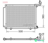 DENSO AIR CONDITIONING CONDENSER DCN10058